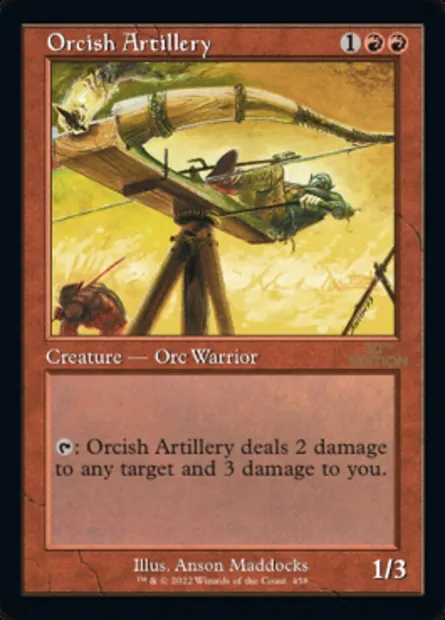Artillerie orque, carte Magic 30A 458 — extension 30th Anniversary Edition