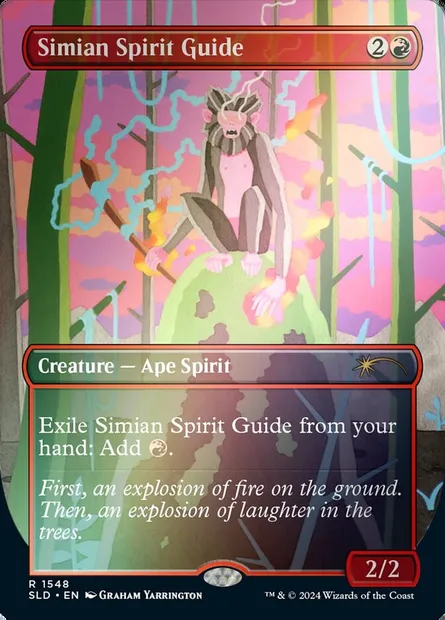 Simian Spirit Guide, Magic card SLD 1548★ — Secret Lair Drop set