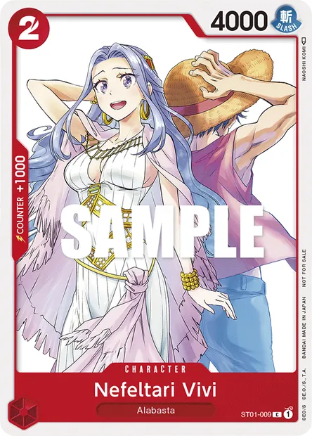 Nefeltari Vivi, One Piece card ST01-009 — Straw Hat Crew set