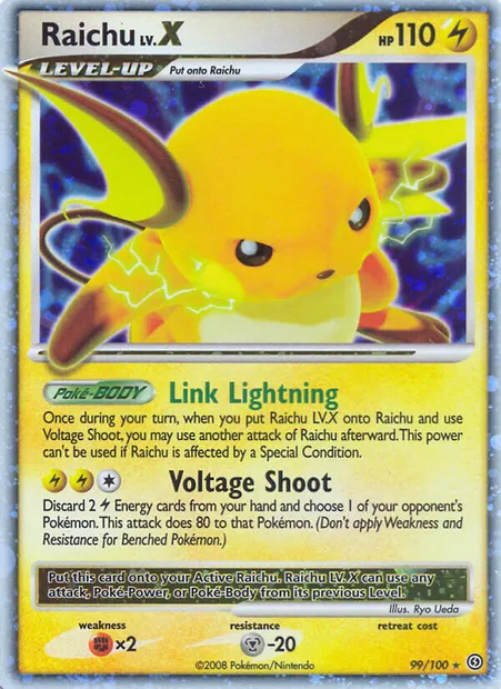 Raichu, Pokémon card SF 99 — Stormfront set