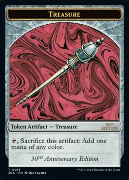 Treasure, carte Magic T30A 13 — extension 30th Anniversary Tokens
