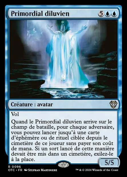Primordial diluvien, carte Magic OTC 96 — extension Outlaws of Thunder Junction Commander