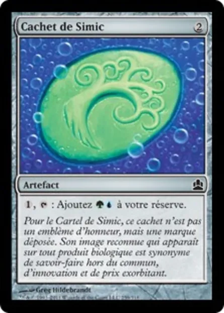 Cachet de Simic, carte Magic CMD 259 — extension Commander 2011