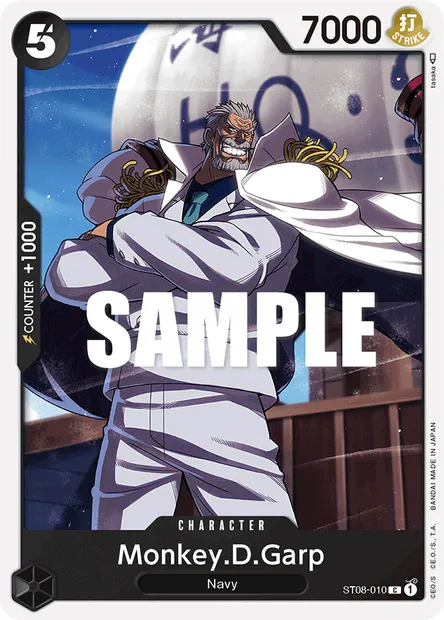 Monkey D. Garp, carte One Piece ST08-010 — extension Monkey D. Luffy