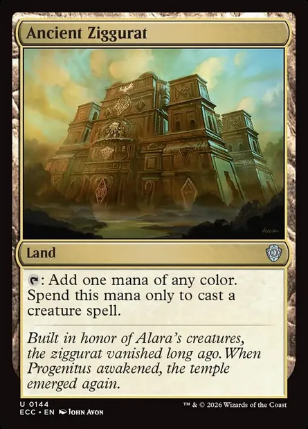 Ancient Ziggurat, Magic card ECC 144 — Lorwyn Eclipsed Commander set
