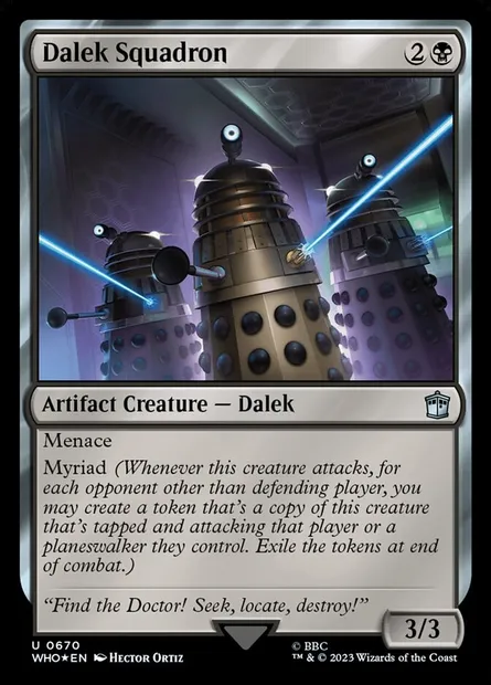 Dalek Squadron, Magic card WHO 670 — Doctor Who set