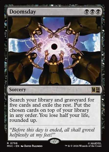 Doomsday, Magic card MSC 796 — Marvel Super Heroes Commander set