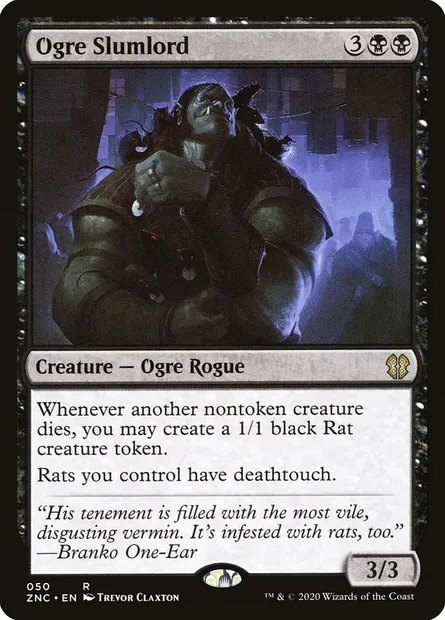 Ogre Slumlord, Magic card ZNC 50 — Zendikar Rising Commander set
