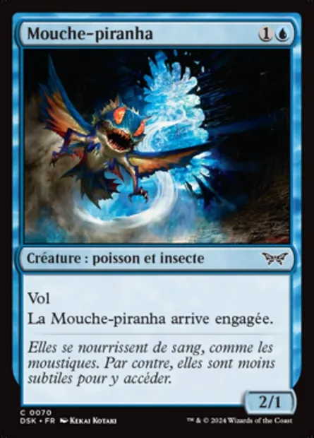 Mouche-piranha, carte Magic DSK 70 — extension Duskmourn: House of Horror
