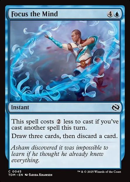 Focus the Mind, Magic card TDM 45 — Tarkir: Dragonstorm set