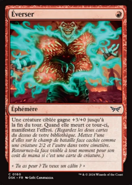 Éverser, carte Magic DSK 160 — extension Duskmourn: House of Horror