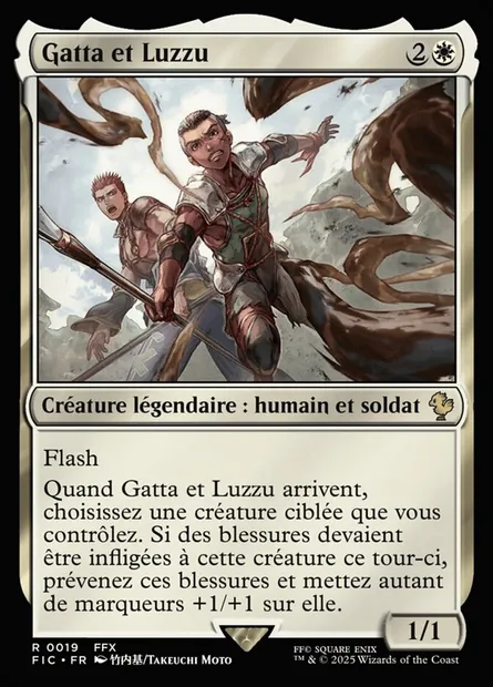 Gatta et Luzzu, carte Magic FIC 19 — extension Final Fantasy Commander