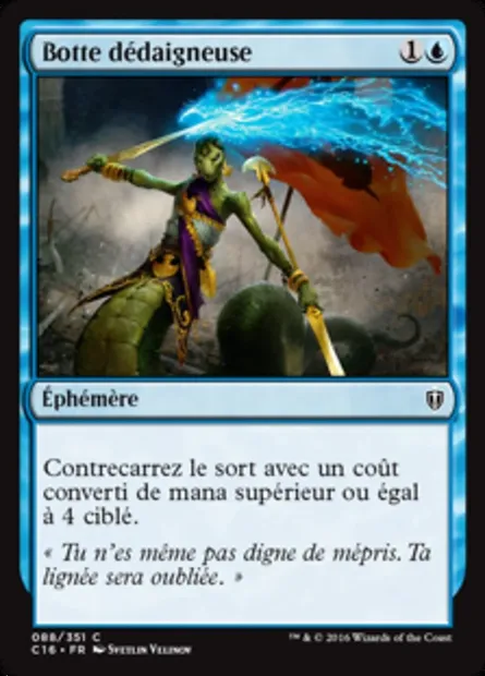Botte dédaigneuse, carte Magic C16 88 — extension Commander 2016