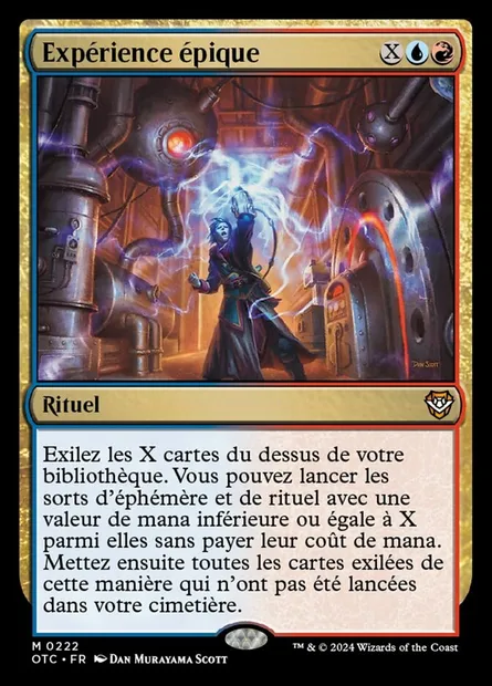 Expérience épique, carte Magic OTC 222 — extension Outlaws of Thunder Junction Commander