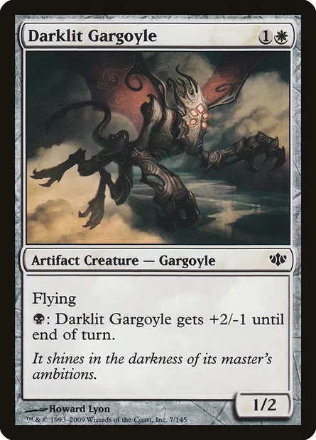Darklit Gargoyle, Magic card CON 7 — Conflux set