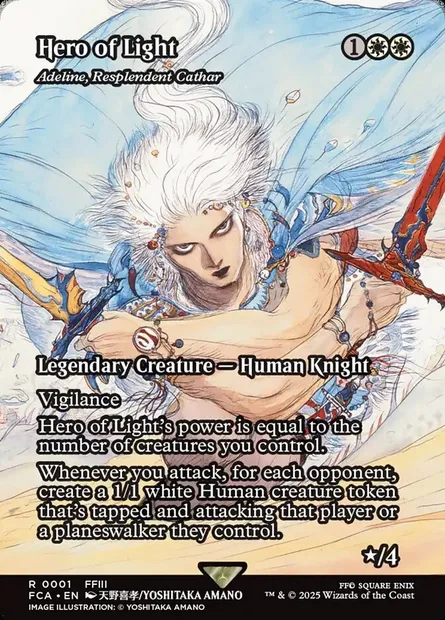 Adeline, Resplendent Cathar, Magic card FCA 1 — Final Fantasy: Through the Ages set