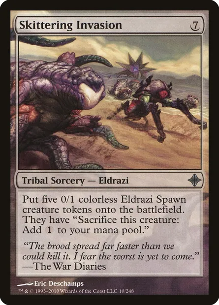 Skittering Invasion, Magic card ROE 10 — Rise of the Eldrazi set