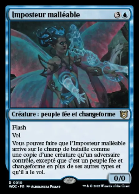 Imposteur malléable, carte Magic WOC 10 — extension Wilds of Eldraine Commander