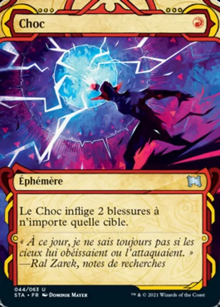 Choc, carte Magic STA 44 — extension Strixhaven Mystical Archive