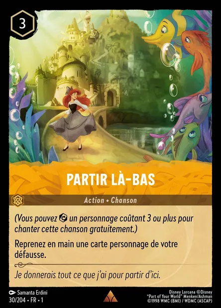 Partir là-bas, carte Disney Lorcana CH1-030 — extension Premier Chapitre