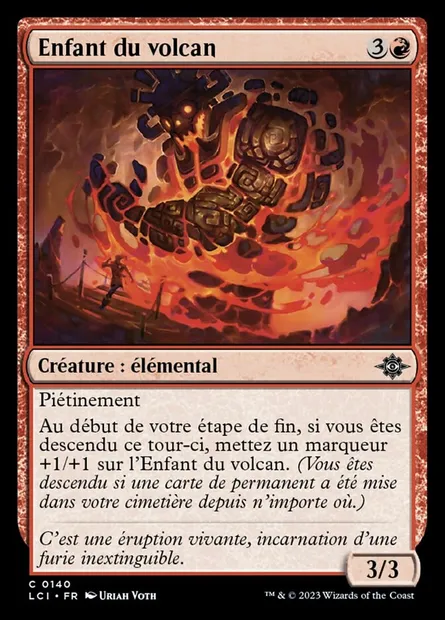 Enfant du volcan, carte Magic LCI 140 — extension The Lost Caverns of Ixalan