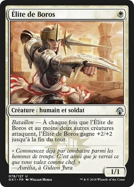 Élite de Boros, carte Magic GK1 78 — extension GRN Guild Kit