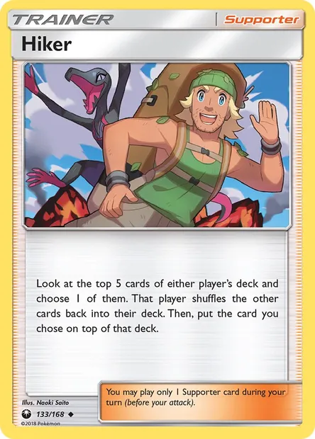 Hiker, Pokémon card CES 133 — Celestial Storm set