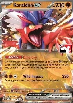 Koraidon ex, Pokémon card PPS 125-2 — Play! Pokémon Prize Pack Series set