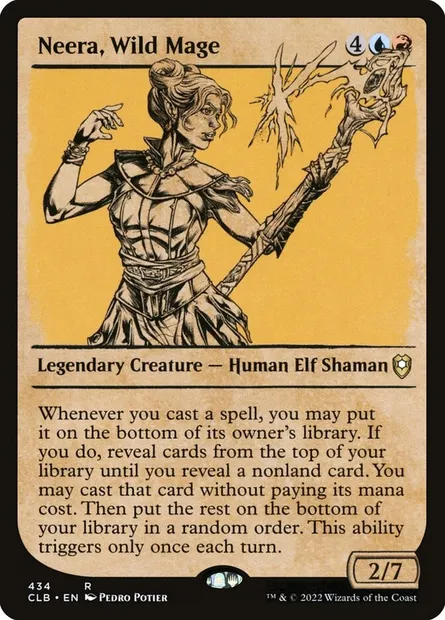 Neera, Wild Mage, Magic card CLB 434 — Commander Legends: Battle for Baldur's Gate set