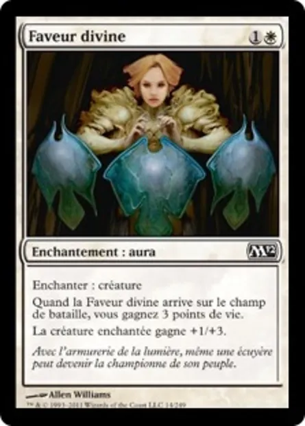 Faveur divine, carte Magic M12 14 — extension Magic 2012