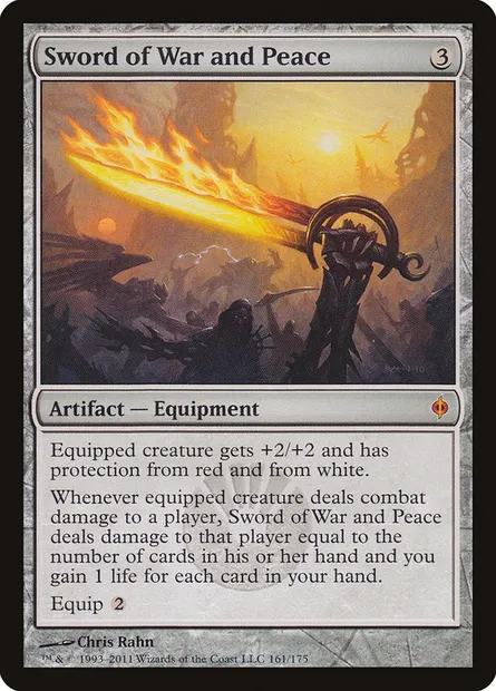 Sword of War and Peace, Magic card NPH 161 — New Phyrexia set