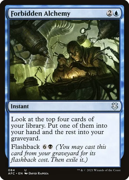 Forbidden Alchemy, Magic card AFC 84 — Forgotten Realms Commander set