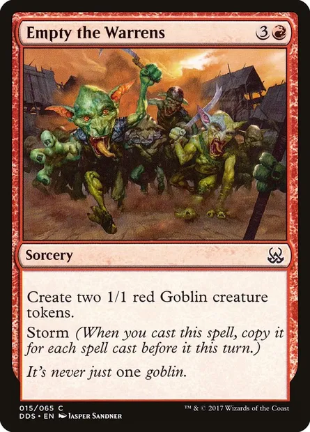 Empty the Warrens, Magic card DDS 15 — Duel Decks: Mind vs. Might set
