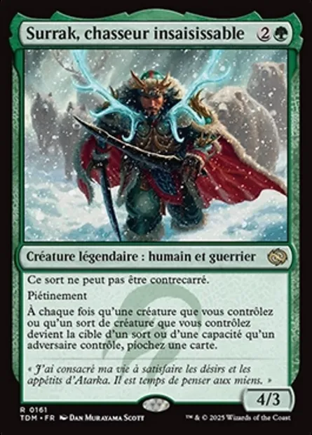 Surrak, chasseur insaisissable, carte Magic TDM 161 — extension Tarkir: Dragonstorm