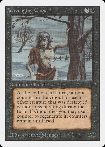 Scavenging Ghoul, Magic card 2ED 127 — Unlimited Edition set