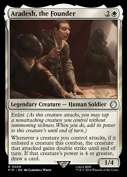 Aradesh, the Founder, Magic card PIP 9 — Fallout set