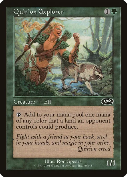 Quirion Explorer, Magic card PLS 90 — Planeshift set