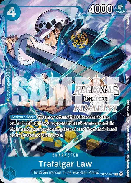 Trafalgar Law, One Piece card OP07-047 — 500 YEARS IN THE FUTURE set