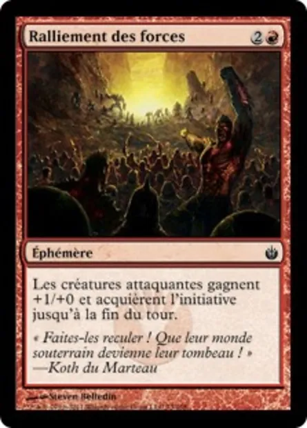 Ralliement des forces, carte Magic MBS 73 — extension Mirrodin assiégé