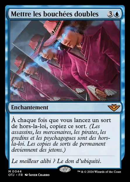 Mettre les bouchées doubles, carte Magic OTJ 44 — extension Outlaws of Thunder Junction
