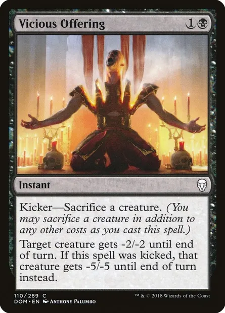 Vicious Offering, Magic card DOM 110 — Dominaria set