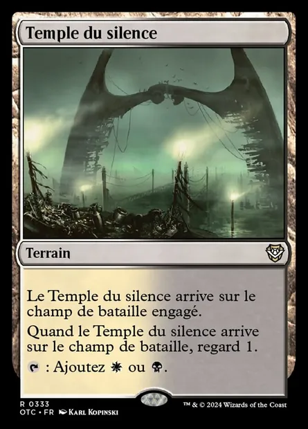 Temple du silence, carte Magic OTC 333 — extension Outlaws of Thunder Junction Commander
