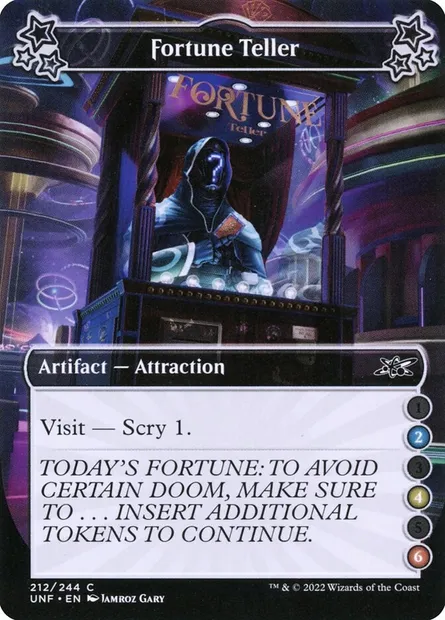 Fortune Teller, Magic card UNF 212b — Unfinity set
