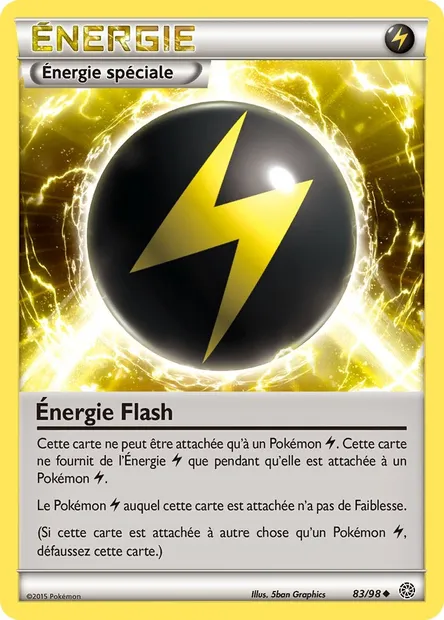 Énergie Flash, carte Pokémon AOR 83 — extension Origines Antiques