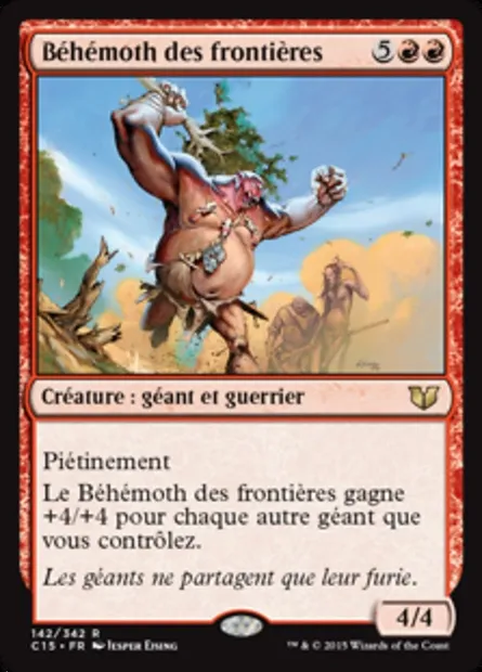 Béhémoth des frontières, carte Magic C15 142 — extension Commander 2015
