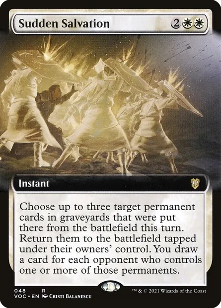 Sudden Salvation, Magic card VOC 48 — Crimson Vow Commander set
