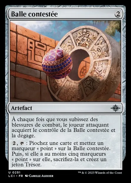 Balle contestée, carte Magic LCI 251 — extension The Lost Caverns of Ixalan
