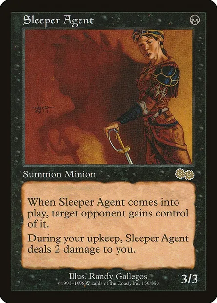 Sleeper Agent, Magic card USG 159 — Urza's Saga set