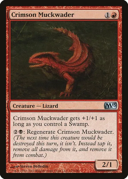 Crimson Muckwader, Magic card M13 127 — Magic 2013 set