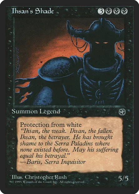 Ihsan's Shade, Magic card HML 53 — Homelands set